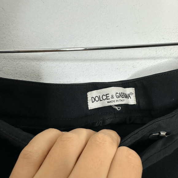 DOLCE & GABBANA Straight Leg Cropped trouser PANTS stretch womens 44 IT 8 US - Picture 3 of 6